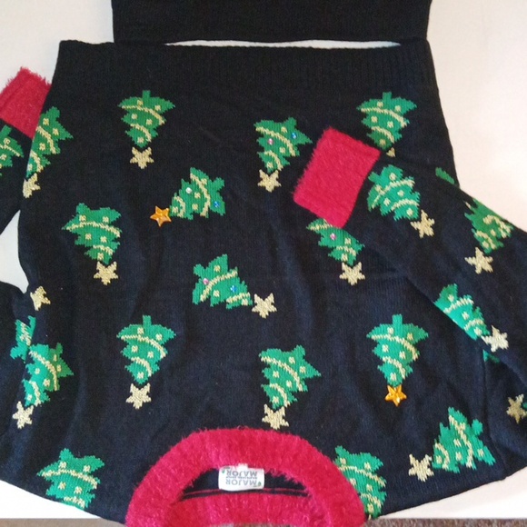 Christmas tree two-piece skirt sweater set - Picture 7 of 13